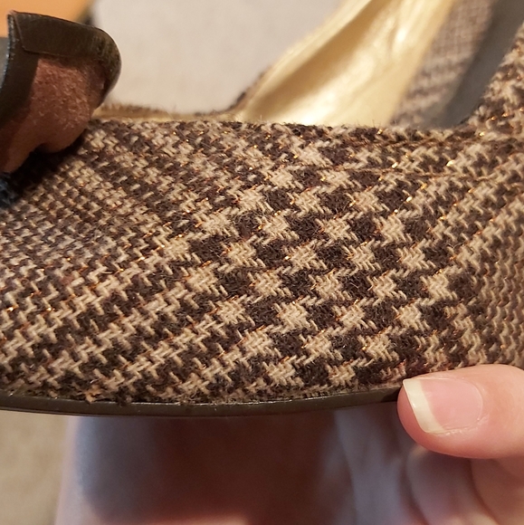 Brown houndstooth heels - Picture 2 of 2